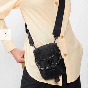 NWOT MZ WALLACE MICRO APEX CROSSBODY 1360B1706 | BLACK REC AIR